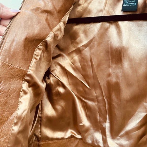 Vintage Arden B, Leather Moto Jacket, Size Medium - Picture 6 of 9